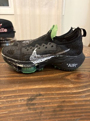Nike Off-White Track Spike Running Shoes Black Green CV0697-001