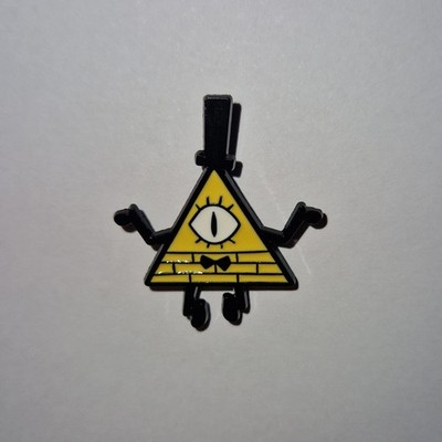 Emaille Metall Pin Anstecker Zubehör Gravity Falls Bill Chiffre Cartoon Figur TV