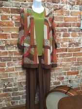 Antthony Originals Jewel of the Nile 3Pc Set Jacket Tank Pant PXS New