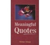 Meaningful Quotes by Ahuja Simar 9788183822336 NEW Free UK Delivery