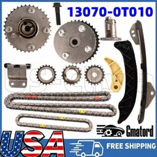 13070-0T010 Engine Timing Chain Kit Guide Tensioner Phaser Sprocket Compatible