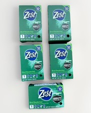 Lote de 5x Jabón Barra Humedad Desodorante Zest Brut Perfumado Clásico 7.05 oz.