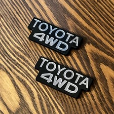 Reproduction 84-88 Toyota 4wd B-pillar Badges Emblems Left And Right Set Pair