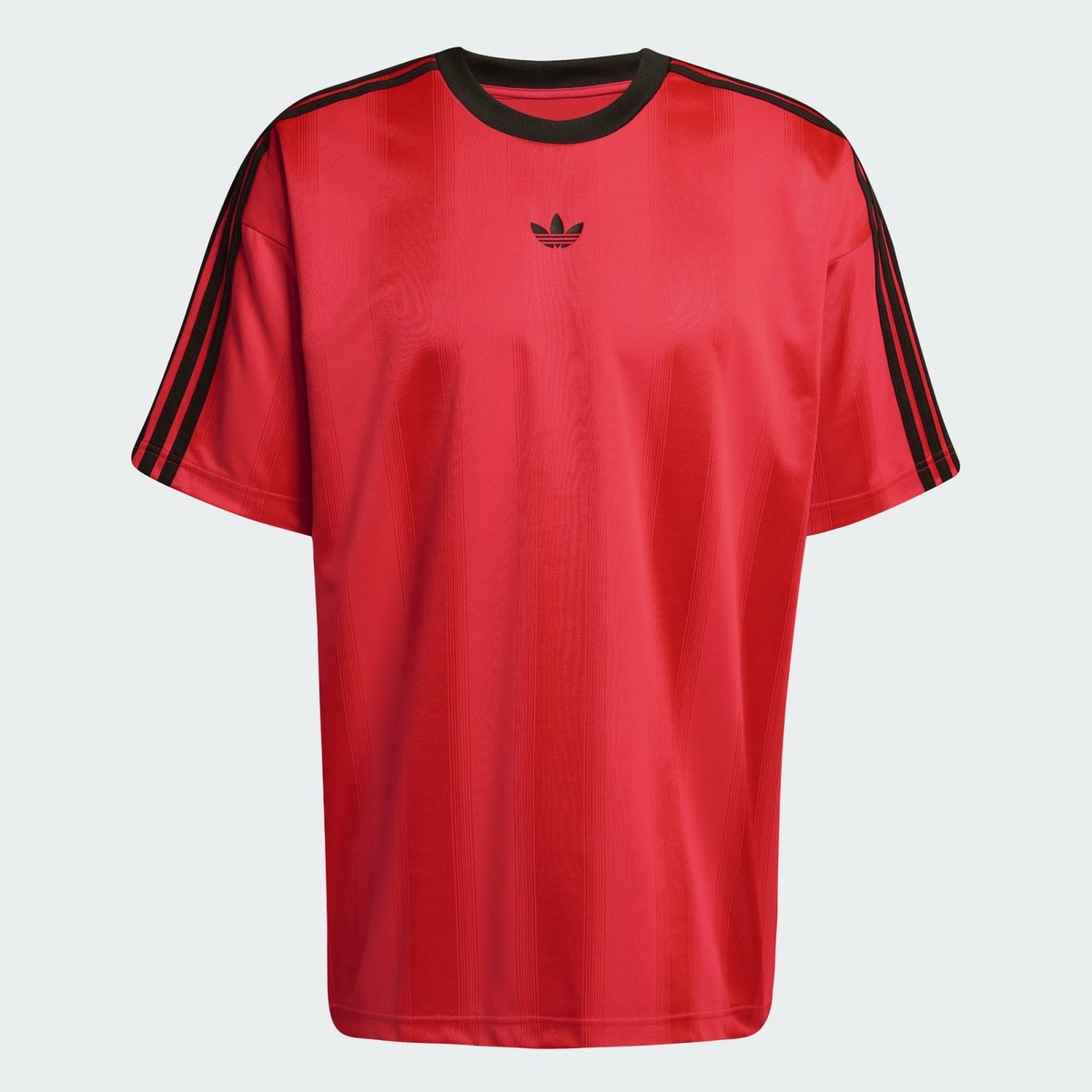 Adidas Originals #JW5881 Men's Jacquard SS Jersey Lucid Red/Black