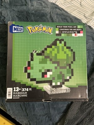 MEGA BLOKS Pokemon Bulbasaur Pixal Art Building Toy Kit - 374 pc NIB