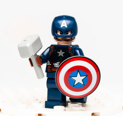 LEGO® Avengers Minifigure - Captain America w/ Hair (sh0729) 76192