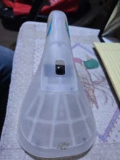 Supercross BMX Pivotal Plastic Seat Saddle Clear NOS