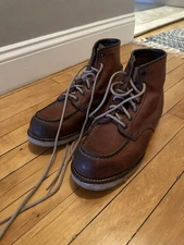 Red Wing Heritage 6" MOC Toe Boots 10875 Oro Legacy Leather 9E 