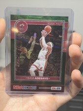 2024-25 Panini NBA Hoops #152 Bam Adebayo Green Scope 02/25 Miami Heat🔥