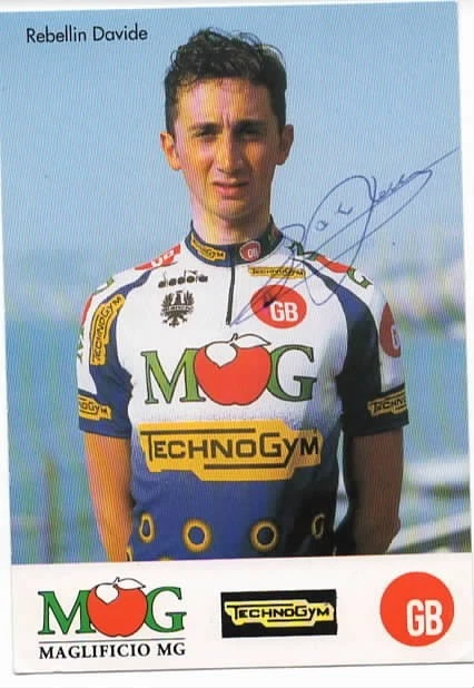 CYCLISME TOUR DE FRANCE  autographe  de  DAVIDE REBELLIN - Photo 1/1