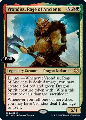 Vrondiss, Rage of Ancients [Commander: Adventures in the Forgotten Realms] NM...