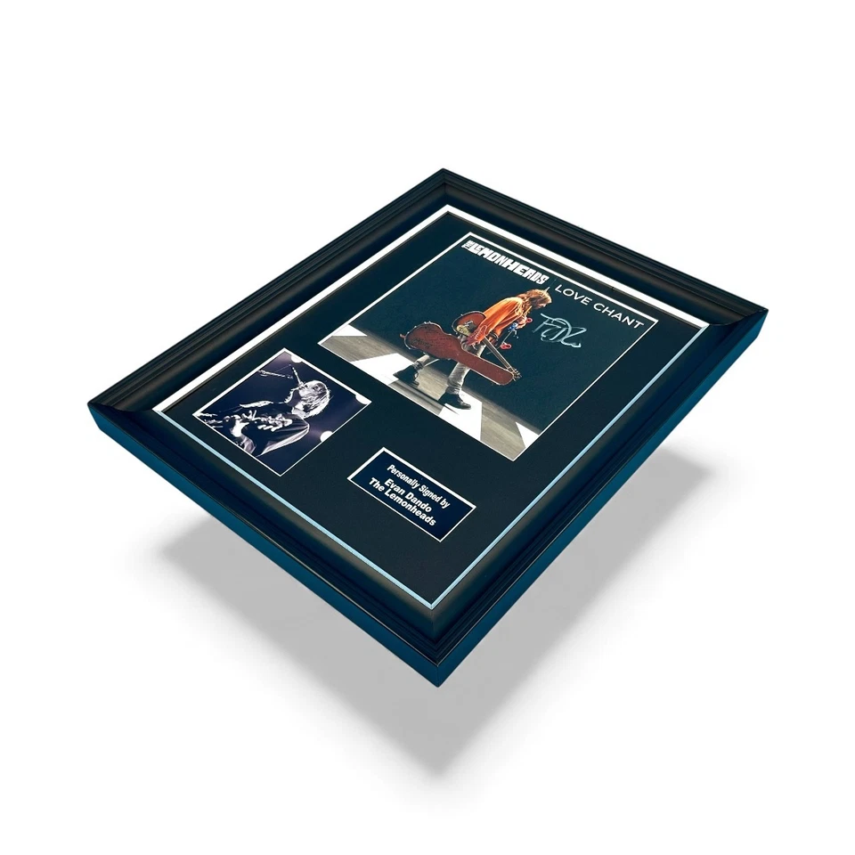 Evan Dando The Lemonheads SIGNED Framed Love Chant Photo Display & COA Autograph - Image 4 of 4