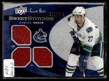 2007-08 jersey sweet shot stitches /299 Daniel Sedin
