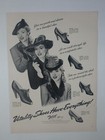 1940s Vitality Womens Shoes Big Hats Heels Wwii B&W Vintage Poster Print Ad