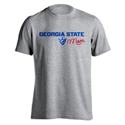 Georgia State University GSU Panthers Mom Logo Mother Short Sleeve T-Shirt - Picture 3 of 9