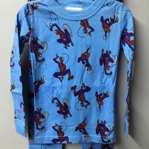 Marvel Spider-Man Kids 2pc. Long John Pajamas Set by Hanna Andersson - Picture 2 of 4