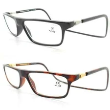 Clic Executive & XL Magnetic Magnified Readers Black, Tortoise, Clear or Grey
