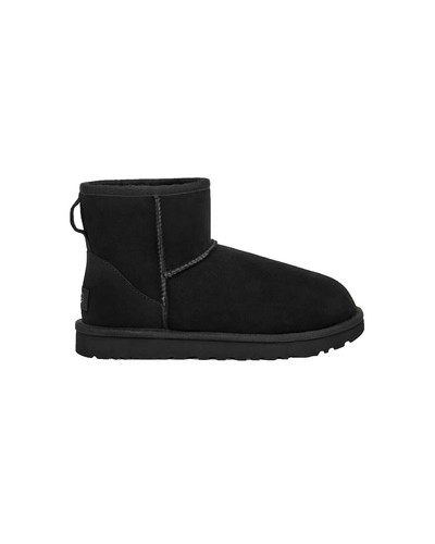 NEW WOMENS UGG CLASSIC SHORT II CHOPD BLACK LOGO BOOTS SIZE 8 | eBay
