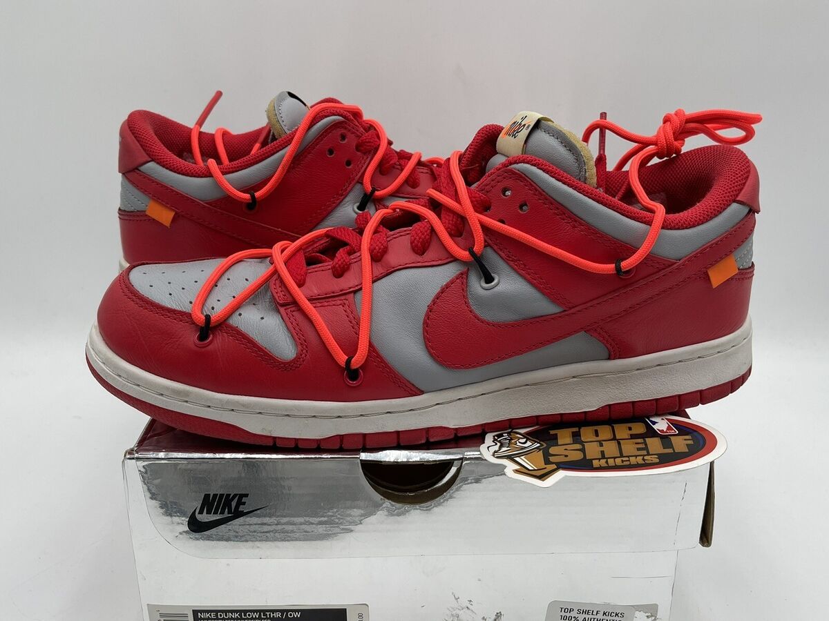 Nike Dunk Low Off White University Red 2019 Size 10