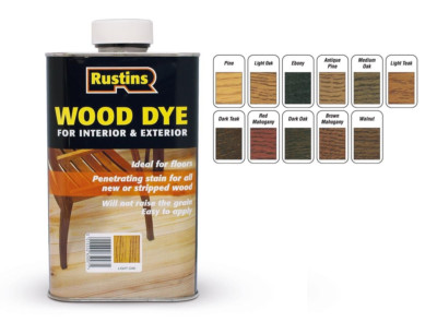 Rustins Holzfarbe Lösemittelbasis Innen Außen 5 Farben 250ML