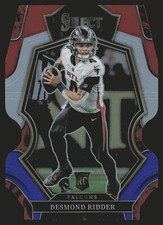 2022 Panini Select #104 Desmond Ridder Red and Blue Prizm Die Cut RC