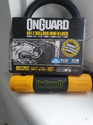 OnGuard Bulldog Mini 8013 U-Lock 90 X 140 X 13mm Bike Shackle