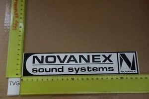 Alter Aufkleber HiFi Audio Tuning Tape TV AutoRadio Lautsprecher NOVANEX