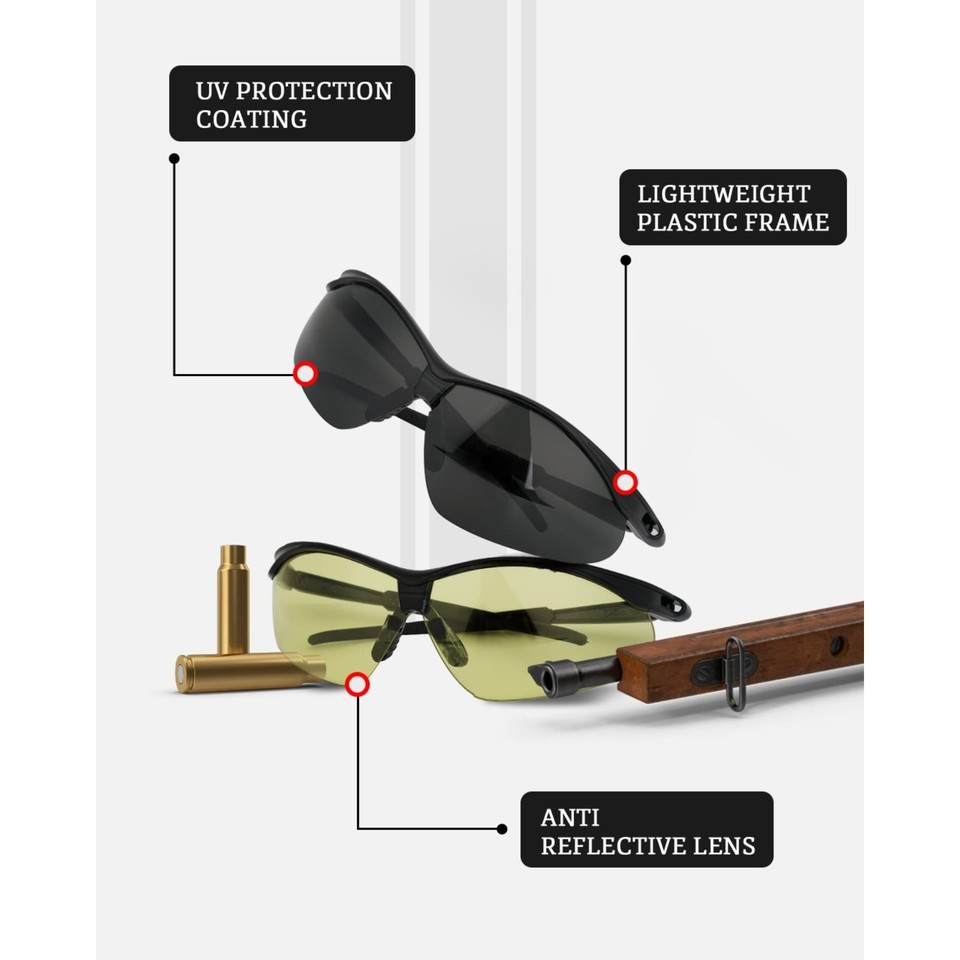 Shooting Glasses SATTRON Anti Fog Scratch Hunting Glasses