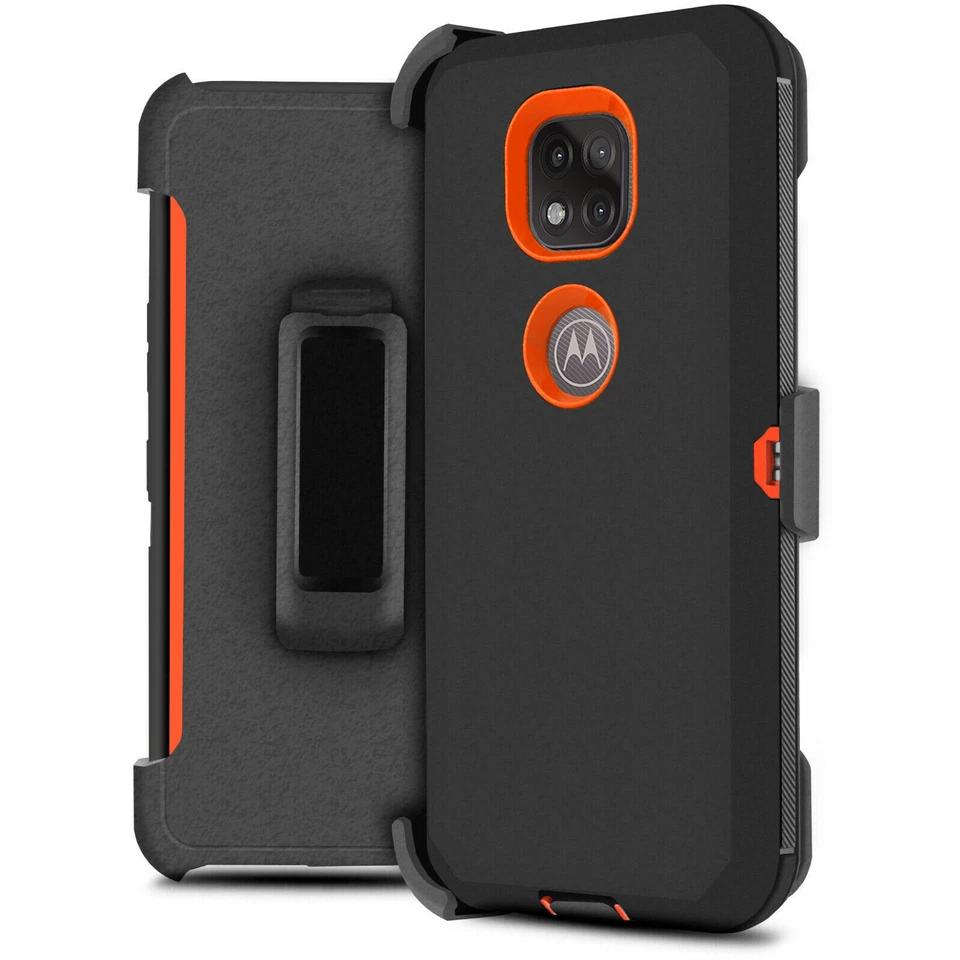 for Motorola Moto G Power 2021 Rugged Clip Hybrid Phone Case Screen Protector - Image 2 of 4