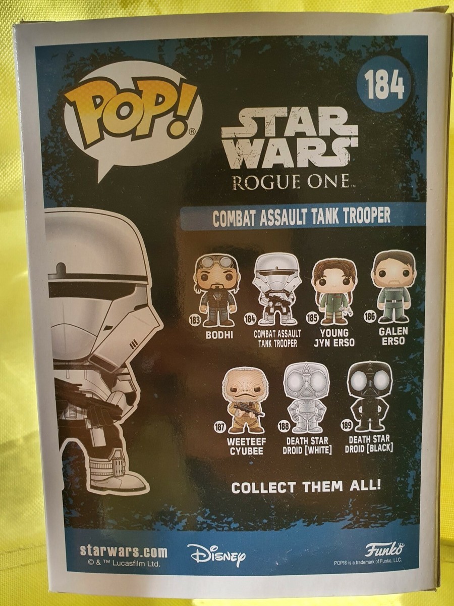 Funko Star Wars Rogue One Figure 184 Combat Assault Tank Trooper Statua Collezionabile 2017 Summer Convention Exclusive, 14720