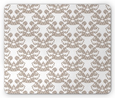 Ambesonne Damask Motif Mousepad Rectangle Non-Slip Rubber