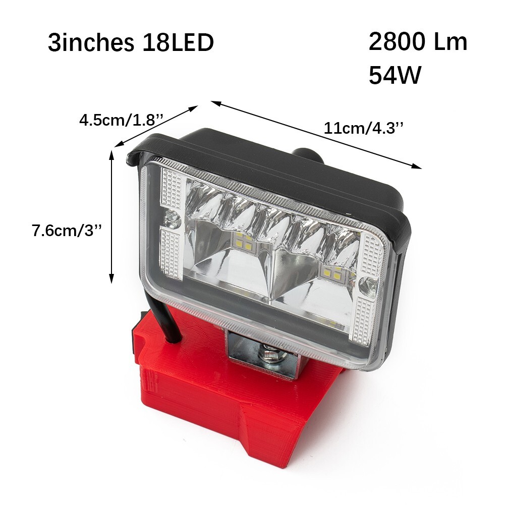 Luce di lavoro LED a risparmio energetico e luminosa per batteria agli...