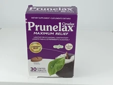 Ciruelax Prunelax Max Relief Natural Senna Extract Laxative -30 Tablets