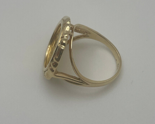 14K Yellow Gold 1988 1/20oz .999 Gold Chinese Panda Coin Ring 5.47 grams Size 5 - Picture 10 of 16
