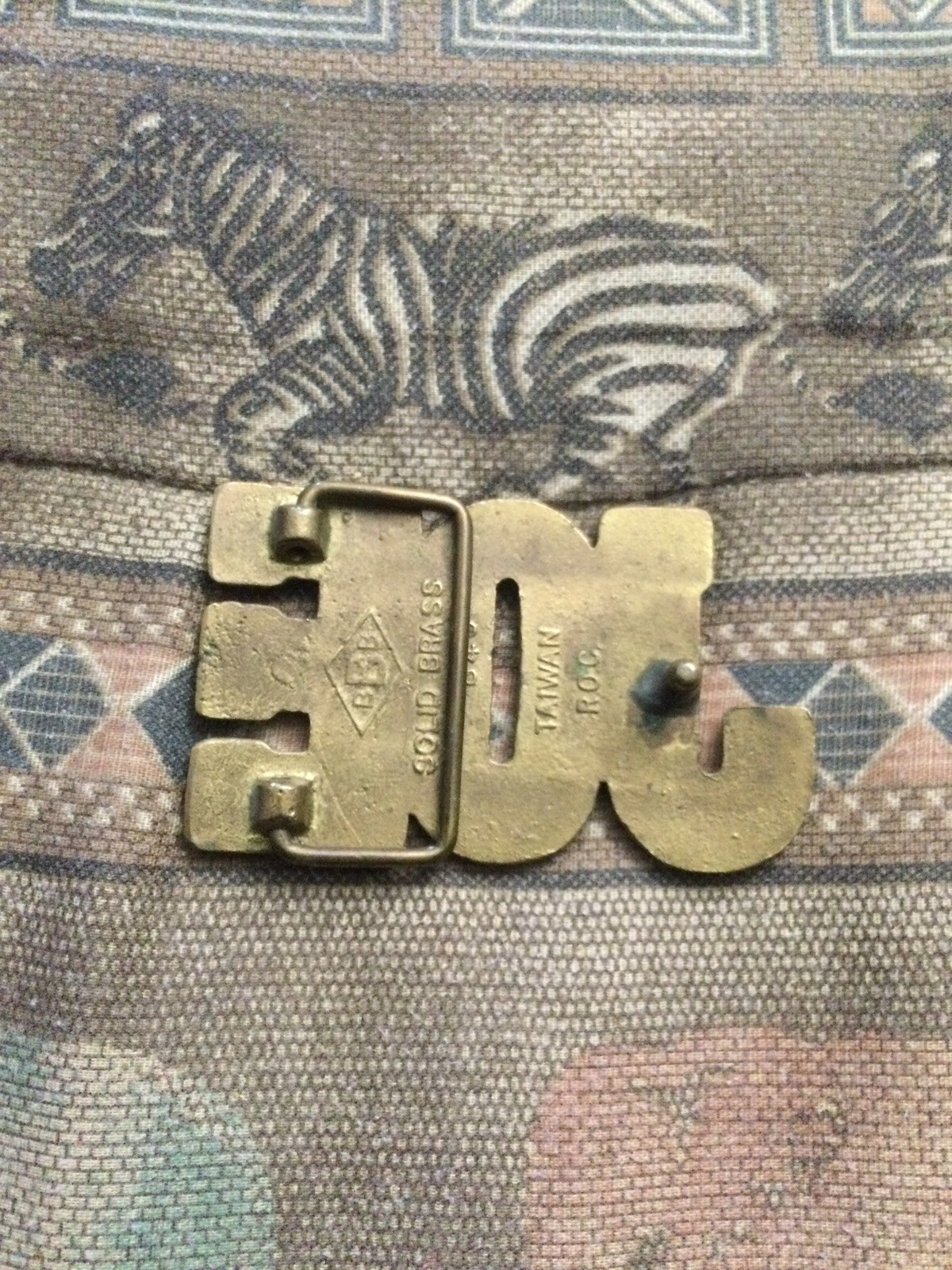 Brass Belt Buckle Name Joe Dress Casual Iconic 70s Cut Out Vintage Baron Taiwan