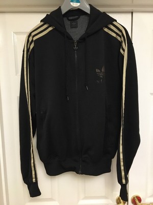 adidas black gold tracksuit