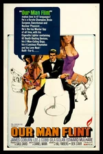 Our Man Flint Movie Poster James Coburn Canvas Print Fridge Magnet 6x8 Large