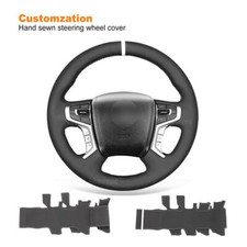 Hand sewn DIY Suede Steering Wheel Cover for Mitsubishi Outlander (PHEV) 2018-22