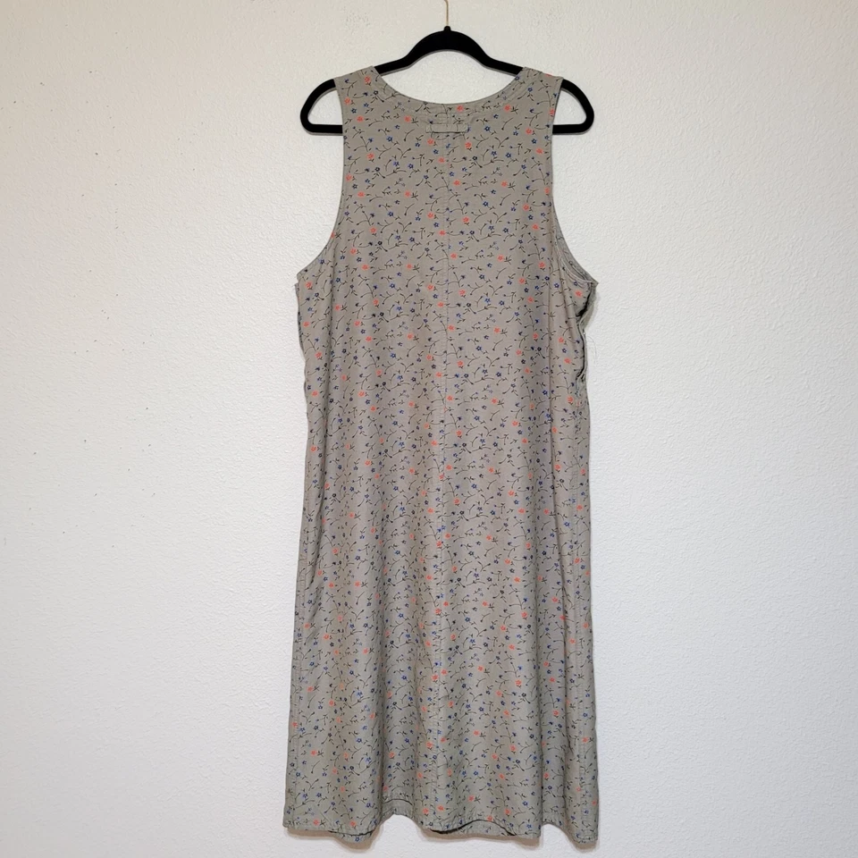 Vestido Jersey Directives L Cottagecore Pradera Años 90 Y2K Bolsillos Largos Botón Lateral Foto 2 de 4