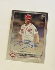 2022 Topps Chrome Trey Amburgey #RA-TA Rookie Autographs Cincinnati Reds