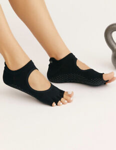 ORCHID DARK BLUE New TOESOX Women/'s LOW RISE Half Toe Grip Toe Socks Medium