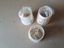 LOT OF 3 NEW CREAM FABRIC CLIP ON LAMPSHADES