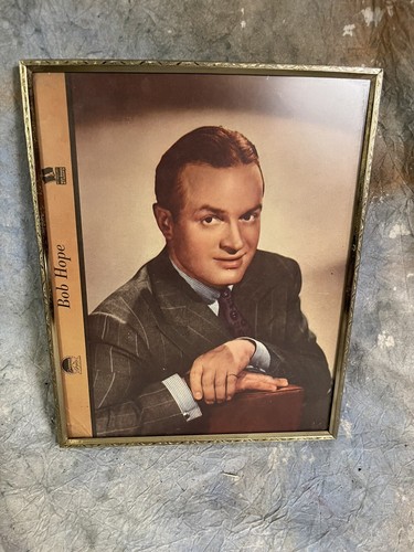1943 Bob Hope Dixie Cup Paramount Starz Fotokarte * War Bond AD * gerahmt 8 x 10