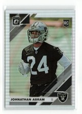 JOHNATHAN ABRAM #111 RC 2019 PANINI OPTIC RAIDERS SILVER READ