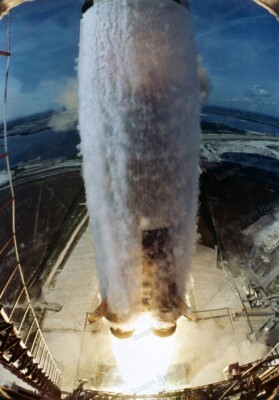 8x10 Print NASA Apollo 11 Saturn V Rocket Launch Kennedy Space Center #278