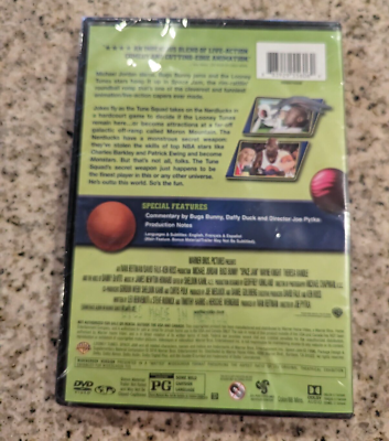 Space Jam 1996 DVD, 2016 NEW Billy West Michael Jordan Wayne