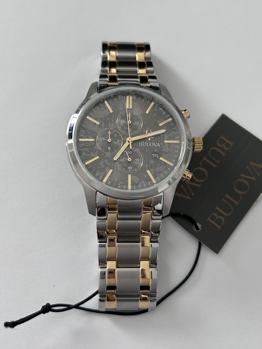 Bulova 98B309 43mm Quartz Chronograph Men's Watch - Gray Bulova 98B309 43mm Quartz Chronograph Men's Watch - Gray