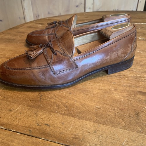 Mocassini Johnston Murphy Cellini nappa marrone Italia 10,5 M - Foto 2 di 11