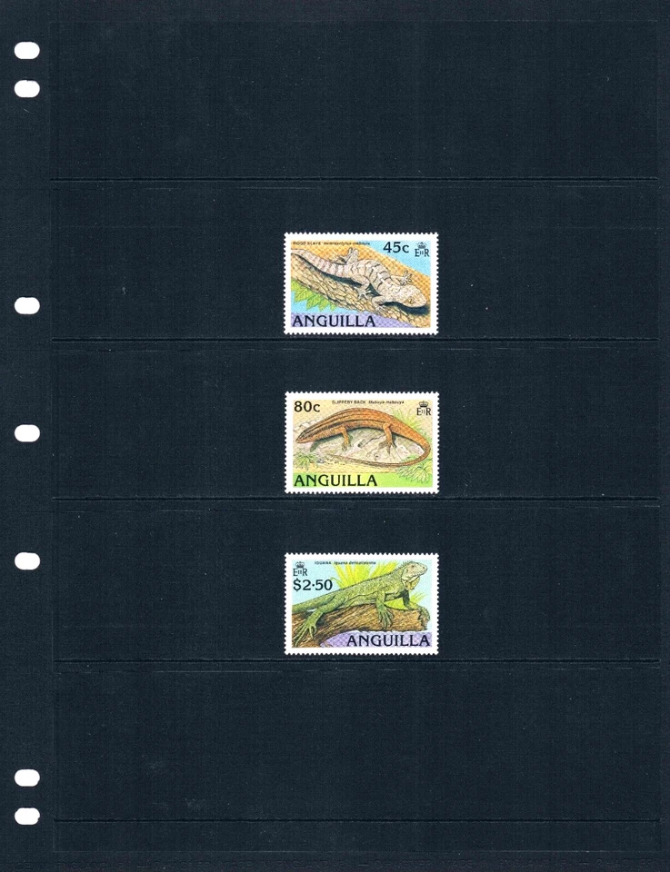 Valor Scott de $9,40 - 1989 Anguila Lagarto Iguana Mar Caribe CV MNH NH UMM Foto 2 de 4