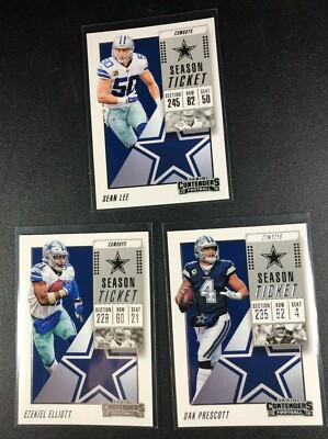 2018 Contenders Football Base Team Set - DALLAS COWBOYS
